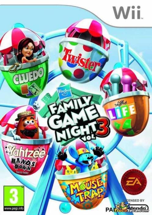 Hasbro Family Game Night Vol 3, Consoles de jeu & Jeux vidéo, Jeux | Nintendo Wii, Utilisé, Puzzle et Éducatif, 1 joueur, À partir de 3 ans