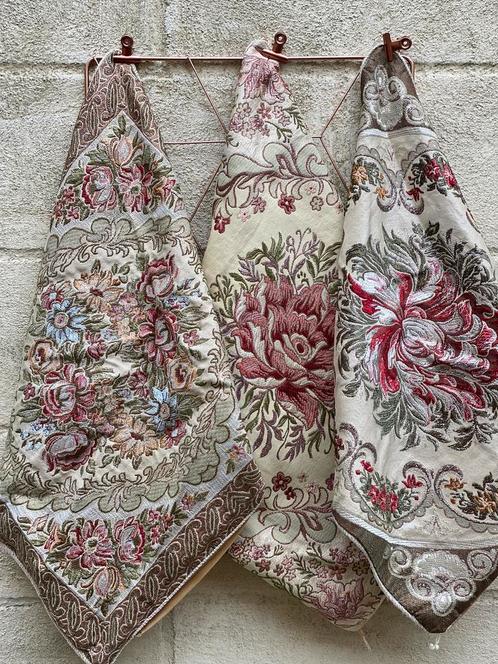 Vintage hand embroidery kussenslopen 45x45 cm, Maison & Meubles, Accessoires pour la Maison | Coussins, Enlèvement ou Envoi