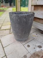 Grijze stenen bloempot in goede staat, Tuin en Terras, Bloempotten, Ophalen
