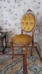 Louis XVI stoel oker velours, Ophalen