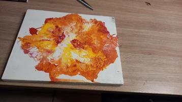 Kleurrijk schilderij (abstract) beschikbaar voor biedingen