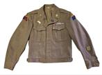 US Army WO2 Ike jacket 4th/8th Armored Division op naam, Verzenden, Landmacht, Kleding of Schoenen