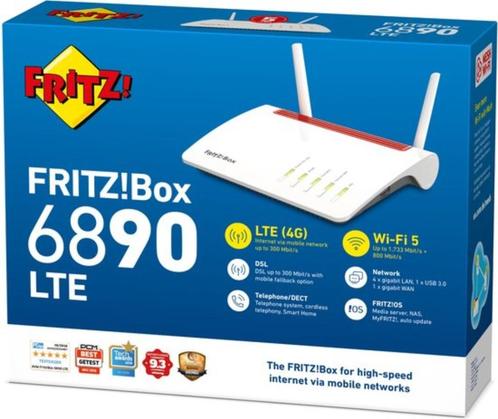 Fritz!box 6890 LTE, Informatique & Logiciels, Routeurs & Modems, Neuf, Routeur avec modem, Envoi