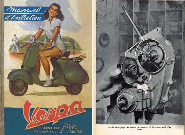 RTM voor VESPA-scooters (1951-1962) in het Frans., Motoren, Handleidingen en Instructieboekjes, Ophalen of Verzenden