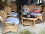 Rotan buiten salon, Tuin en Terras, Ophalen, 5 zitplaatsen, Gebruikt, Rotan