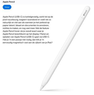 Apple Pencil Pro beschikbaar voor biedingen