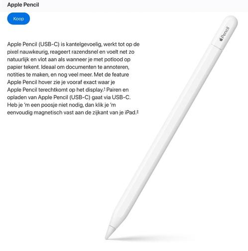 Apple Pencil Pro, Computers en Software, Overige Computers en Software, Nieuw, Ophalen of Verzenden
