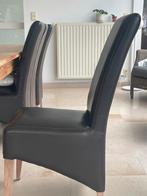 Eetkamerstoelen, Huis en Inrichting, Stoelen, Ophalen, Gebruikt, Bruin, Leer
