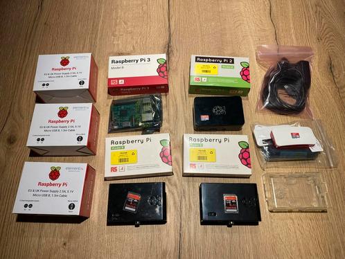 Lot Raspberry Pi’s (Zero, 1B, 2B, 3B), Computers en Software, Moederborden, Gebruikt, Ophalen of Verzenden