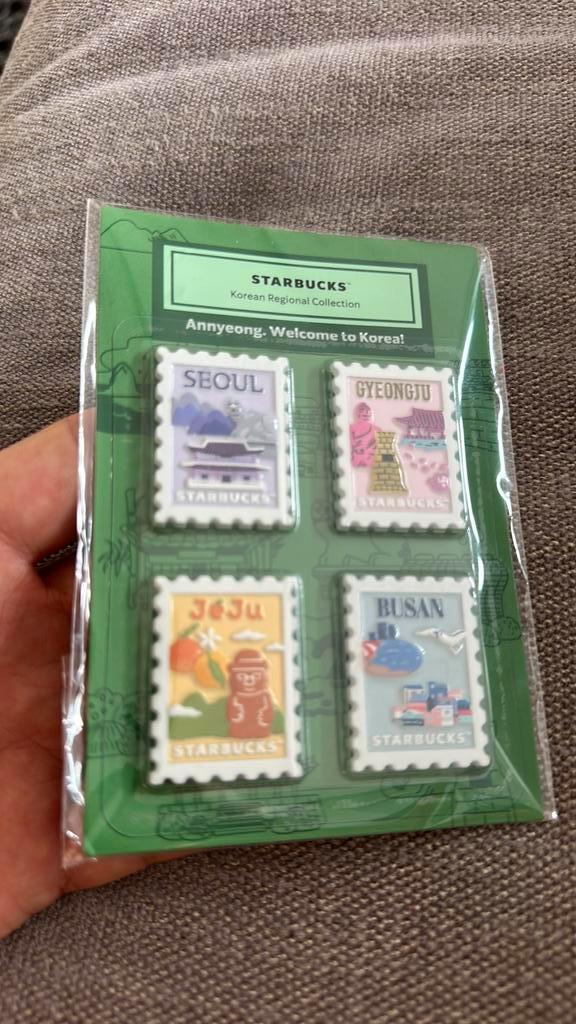 Starbucks Souvenir Südkorea Seoul Koelkastmagneten magnets, Verzamelen, Speldjes, Pins en Buttons, Nieuw, Ophalen of Verzenden