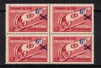 postzegels belgie TR nr 204 xx in blok van 4 zeer mooi, Postzegels en Munten, Postzegels | Europa | België, Orginele gom, Zonder stempel