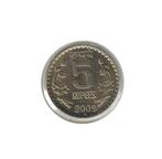 India, 5 Rupees 2009 (B)., Postzegels en Munten, Munten | Azië, Ophalen of Verzenden, Zuid-Azië, Losse munt