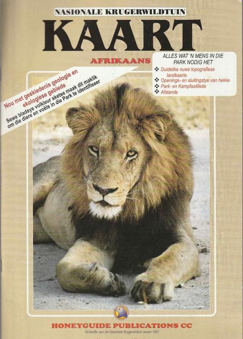 Nasionale Krugerwildtuin Kaart in Afrikaans, Boeken, Reisverhalen, Nieuw, Afrika, Ophalen of Verzenden