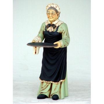 Waitress Old Woman 3 ft. beeld beschikbaar voor biedingen