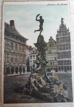 ANVERS : carte postale couleur Brabo/1913/A marché sans p, Affranchie, Enlèvement ou Envoi, Anvers, Avant 1920