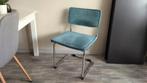 Design stoel buisframe chroom turquoise Gispen stijl, Comme neuf, Enlèvement, Une