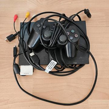 Playstation 2 slim met geheugenkaart, controller en 13 games beschikbaar voor biedingen