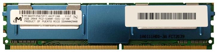 2GB 2Rx4 PC2-5300F DDR2-667 ECC, Micron / HP, Computers en Software, RAM geheugen