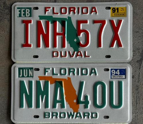 plaque d'immatriculation USA nummerplaat FLORIDA, Verzamelen, Automerken, Motoren en Formule 1, Zo goed als nieuw, Auto's, Ophalen of Verzenden