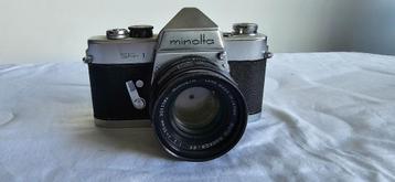 Minolta SR-1 vintage camera met Rokkor 55 mm f:2-lens