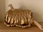 Gouden handtas Alessia Massimo, Handtassen en Accessoires, Tassen | Damestassen, Ophalen of Verzenden, Nieuw, Handtas