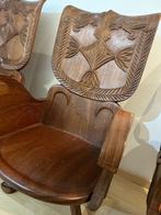 Ensemble table et chaises style africain antiquité, Ophalen