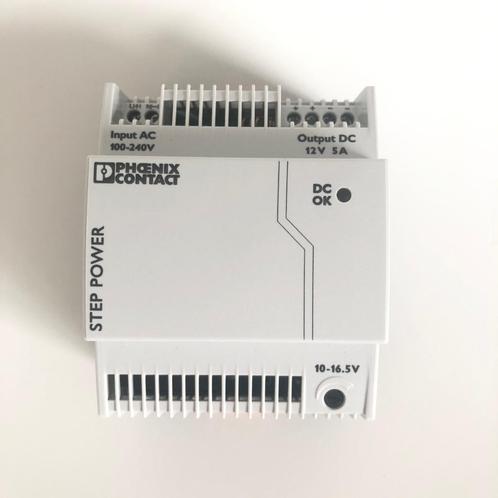 PHOENIX Voeding 12VDC, 5A voor montage op montagerail, ref 2, Hobby & Loisirs créatifs, Composants électroniques, Neuf, Enlèvement ou Envoi