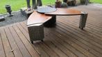 Zeldzame Leolux koffietafel"Meropida"in prachtige staat.Top!, Huis en Inrichting, Gebruikt, Design, 75 cm of meer, Ovaal