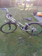 Zilverkleurige sportieve damesfiets, Ophalen, Zo goed als nieuw