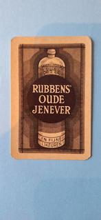 Speelkaart Zele  – Rubbens genever, bruin b_59, Ophalen of Verzenden, Gebruikt, Speelkaart(en)