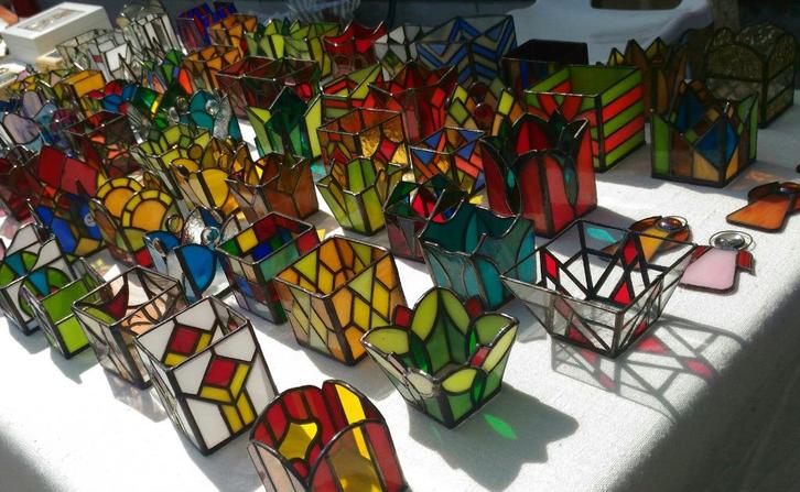 Glazen Theelichtjes en Geluksengeltjes voor kerstmissfeer!, Huis en Inrichting, Woonaccessoires | Kandelaars en Kaarsen, Nieuw