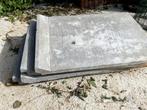 4 betonnen afdekstenen dubbele muur 76x49, Doe-het-zelf en Bouw, Dakpannen en Dakbedekking, Ophalen, Steen of Klei, Overige typen