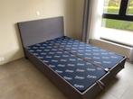 Dubbel bed met bergruimte, Huis en Inrichting, Ophalen, Zo goed als nieuw, 200 cm, 140 cm