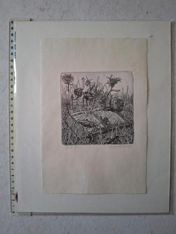 Ets Michel De Beule ex-libris Jos Verwilt - insecten  beschikbaar voor biedingen