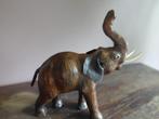 Vintage lederen olifant beeldje, Antiek en Kunst, Ophalen of Verzenden