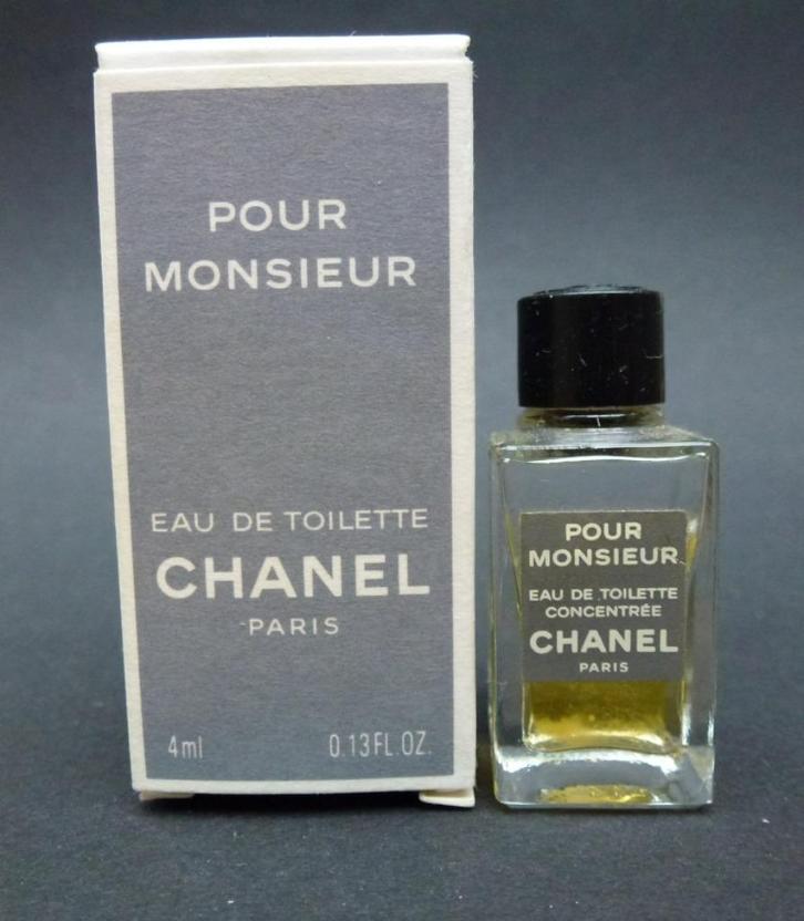 Mini flacon de parfum chanel pour monsieur gray label edt co, Collections, Parfums, Utilisé, Miniature, Enlèvement ou Envoi