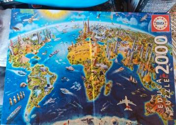 Puzzel wereld beschikbaar voor biedingen