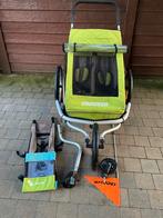 Croozer kid for 2 fietskar en hangmatje, Ophalen, Opvouwbaar, Zo goed als nieuw, Kinderkar