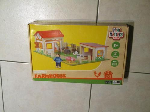 Houten boerderij Mini Matters NIEUW, Kinderen en Baby's, Speelgoed | Houten speelgoed, Nieuw, Ophalen of Verzenden