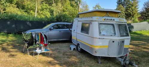 Caravan Eriba Touring Puck L, Caravanes & Camping, Caravanes, Particulier, jusqu'à 2, 500 - 750 kg, Autre, Eriba, Lit transversal