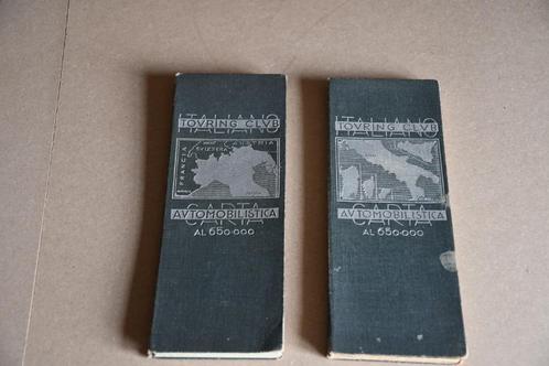 Italiaanse wegenkaarten 1952 - 2delig, Verzamelen, Automerken, Motoren en Formule 1, Ophalen of Verzenden
