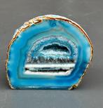 Blauwe agaat, geode, Brazilië, Verzamelen, Ophalen of Verzenden, Mineraal