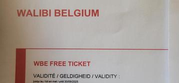 tickets walibi, Tickets & Billets, Une personne, Ticket ou Carte d'accès