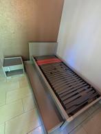 éénpersoonsbed designmerk Gautier en bijpassend nachtkastje, Huis en Inrichting, Slaapkamer | Bedden, Ophalen, 90 cm, Eenpersoons
