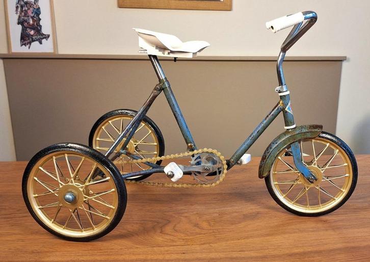 Unieke Franse Driewieler Jaren '50, Fietsen en Brommers, Fietsen | Oldtimers, Jaren '50, Ophalen of Verzenden
