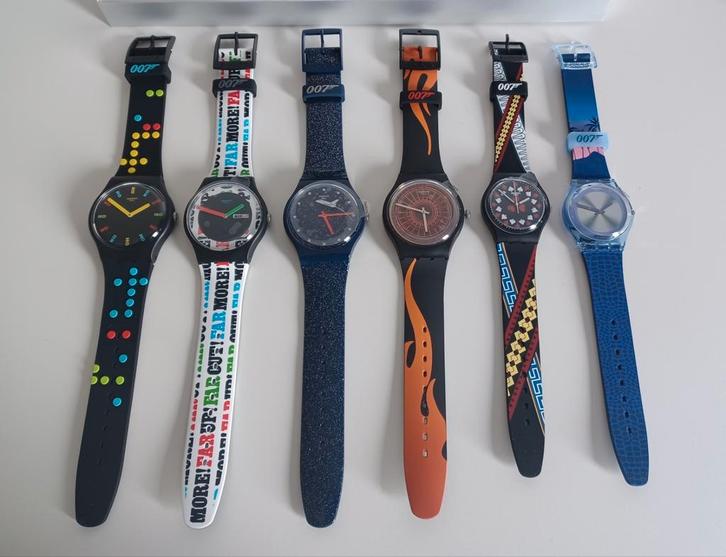 Swatch James Bond 2021 gelimiteerde editie. Volledige set, Handtassen en Accessoires, Sporthorloges, Nieuw, Ophalen of Verzenden
