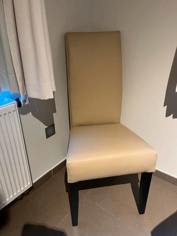 4 lederen eetkamerstoelen, Autres couleurs, Comme neuf, Enlèvement, Cuir