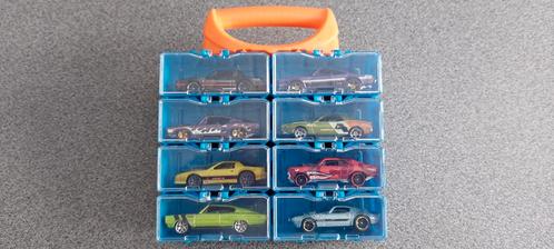 Hotwheels muscle cars met opbergbox, Verzamelen, Speelgoed, Ophalen of Verzenden