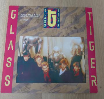 12" Maxi -  Glass Tiger ‎– Thin Red Line  beschikbaar voor biedingen