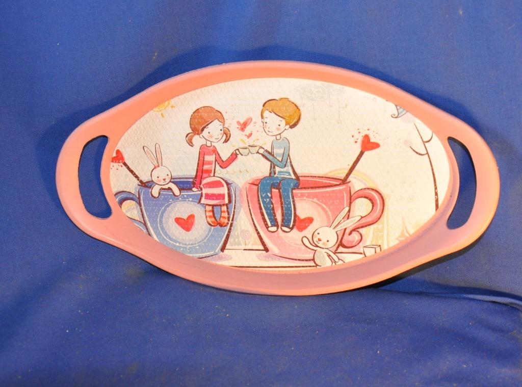 plateau de service pour dinette ou tete a tete, Maison & Meubles, Accessoires pour la Maison | Plateaux, Comme neuf, Synthétique